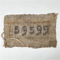 WWII CONCENTRATION CAMP CLOTHING PATCH