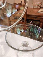 Vintage Covered Glass Bowl