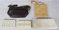 LOT (5) VINTAGE WOMEN'S PURSES COACH BEADED JAPAN