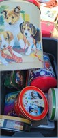 Lot of misc Christmas and sweet tins