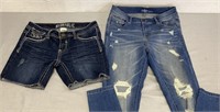Women’s Hydraulic Shorts & Soho Jeans Size 9/10