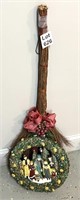 Christmas Broom and Wreath