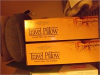 Snooze 'N' Go White Down Travel Pillow