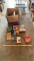 Box of various books