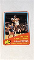 1972 73 Topps Basketball #255 Julius Erving