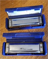 2 Blues Harp Hohner Harmonicas