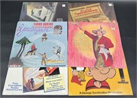 6 Vintage Sealed Records- Popeye, Shadow, Whistler