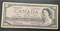 1954 Bank of Canada $10 Bank Note