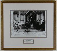 OTTAWA PARLIAMENT ENTRANCE 1912 FRAMED PHOTOGRAPH