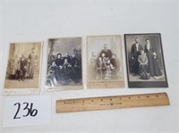 Cabinet cards of families