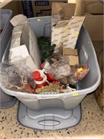 Christmas Decor, Storage Tote/Lid