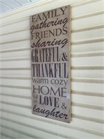 Canvas Family Sign