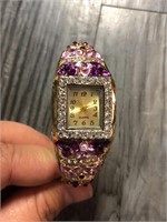 Women’s Flower Embellished Watch