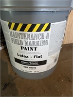 Maintenance and field marking paint latex flat