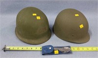 1- Metal 1- Fiberglass Troop Helmuts & Silverware