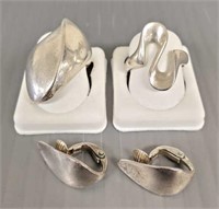 3 pieces of Georg Jensen sterling silver jewelry -