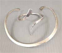 2 pieces of A. Fausing Denmark sterling silver