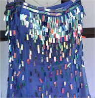Tiffany Designs Blue Long Dress Size 8 READ