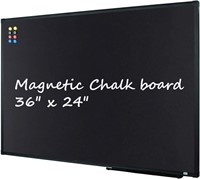 Lockways 36" x 24" Magnetic Chalkboard Black Board