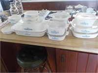 14 Pieces of Cornflower corningware NO SHIPPING