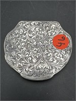 800 SILVER ORNATE MAKEUP COMPACT