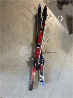 2 PAIR SKI'S AND POLES