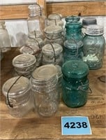 19 Ball Canning Jars, Various Sizes