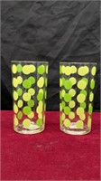 2 Pc. Set of Green Polka Dot Plastic Cups