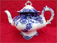 DEVON ENGLAND ALFRED MEAKIN FLOW BLUE TEA POT