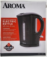 Aroma 1.7L Electric Kettle- Black