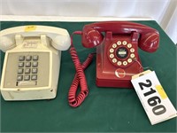 (2) Vintage Telephones (Crosley, Western Elec.)
