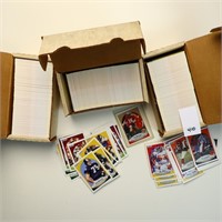 Three boxes of Fleer 1990 baseball cards full set
