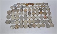 Collection of Canadian Currency. 50 cent pieces,