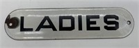Ladies Porcelain Door Sign,1 sided