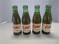 4 UNOPENED FULL VINTAGE GINI BOTTLES