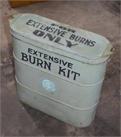 RARE Vintage Cabot Burn Kit Large Tin Oval Box