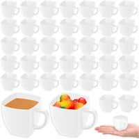 Amyhill 100 Pcs 2 oz Disposable Tea Cups Mini Plas