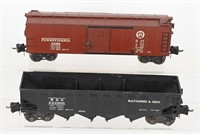 LIONEL  SCALE X2954 BOX CAR & 716 HOPPER