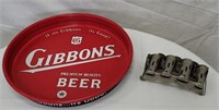 Gibson's beer tray and coin counter