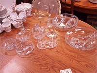 15 Candlewick crystal serving pieces: