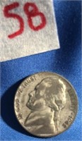 1942S Silver War Nickel