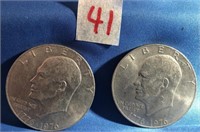 2-1976 Eisenhower Dollars