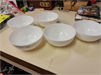 5 glass bowl set