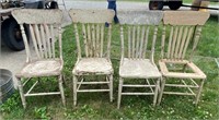 4 - Antique Dining Chairs