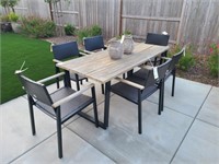 7PC OUTDOOR TABLE W/CHAIRS