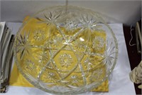 A Pressed Glass Center Bowl