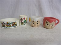 Vintage Children's Character Dishes