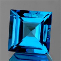 Natural Princess Swiss Blue Topaz {Flawless-VVS1}