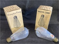 VTG Mazda Tungsten & 25W Lamps