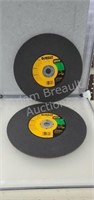 4 DeWalt cut-off Wheels, (2) masonry 8 in x